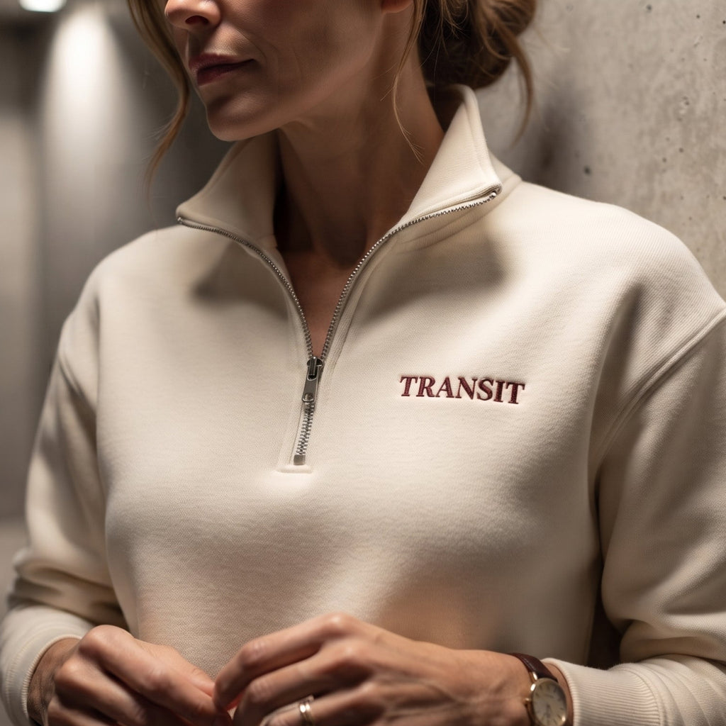 Transit — Cream Quarter-Zip