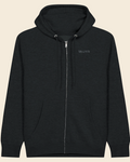 Transit — Silver Zip Hoodie